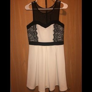 Black and White Semi-Formal Dress